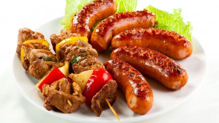 Food sausages wallpaper