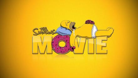 Homer simpson the movie funny sleeping yellow wallpaper