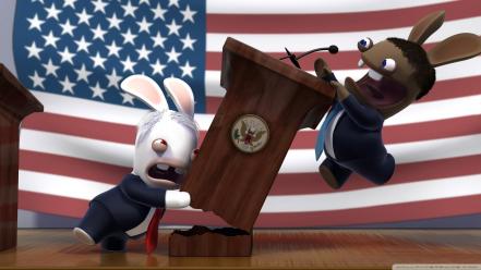 Raving rabbids funny games rayman redneck wallpaper