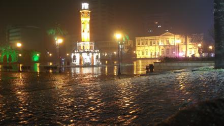 Saat kulesi clocks izmir konak sunay wallpaper