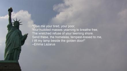 Statue of liberty quotes wallpaper