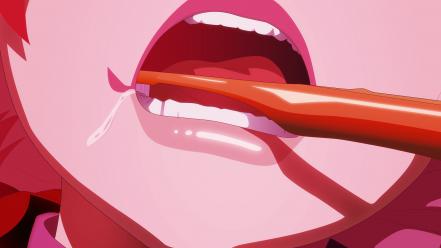 Araragi karen monogatari series nisemonogatari toothbrush wallpaper