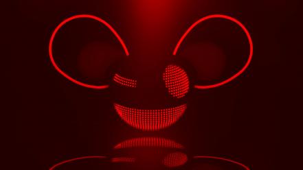 Deadmau5 mice music red wallpaper