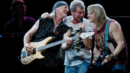 Deep purple concert guitarists guitars hard rock wallpaper