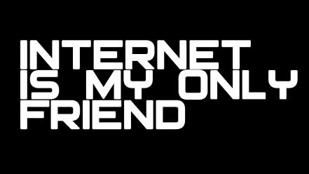 Internet black background text wallpaper