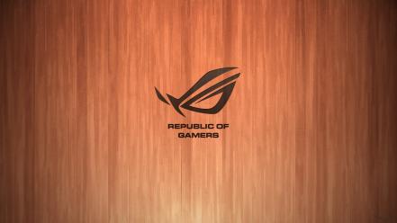 Asus crajim rog republic of gamers logos wallpaper