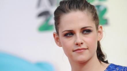Awards kristen stewart actress blue dress eyes wallpaper