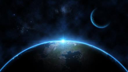 Earth moon space wallpaper