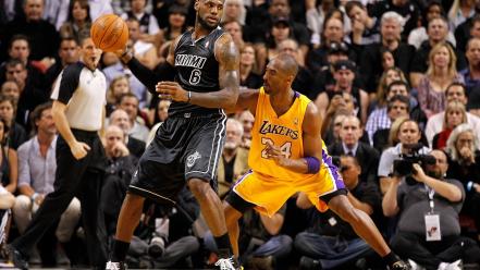 James los angeles lakers miami heat nba wallpaper