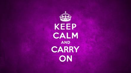 Keep calm and purple textures wallpaper