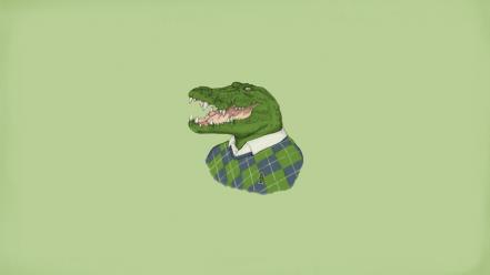 Lacoste crocodiles funny minimalistic wallpaper