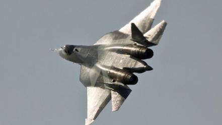 Aircraft sukhoi pak fa t-50 russian air force wallpaper