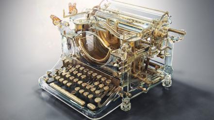 Fantasy art time machine digital objects 3d wallpaper