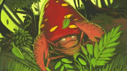 Forest insects deviantart digital art artwork parasect wallpaper