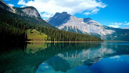 Landscapes canada british columbia lakes national park emerald wallpaper