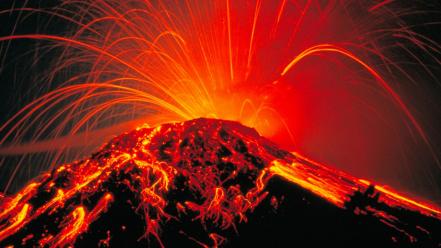Lava costa rica sparks national park eruption wallpaper