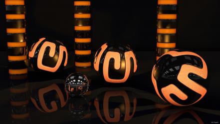 Light abstract spiral nocturne spheres 3d orbs wallpaper wallpaper