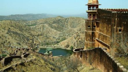Mountains landscapes temple india wallpaper