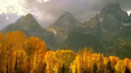 Mountains wyoming tetons wallpaper