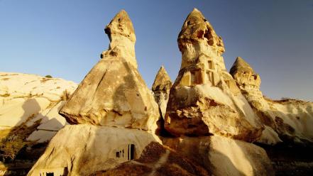 Rocks turkey cappadocia wallpaper