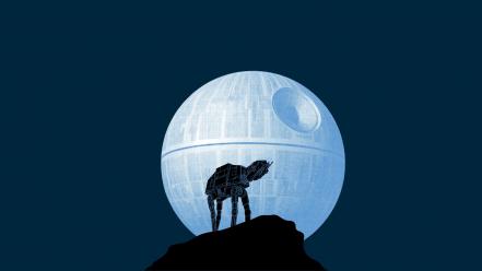 Star wars moon funny at-at howl wallpaper