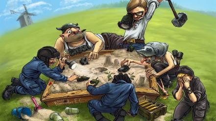 Tanks fantasy art world of sandbox wallpaper