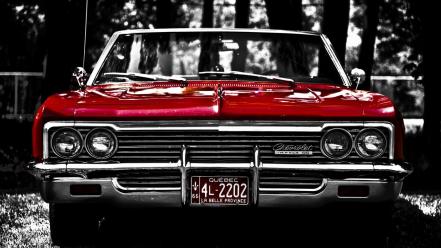 Transports tuning collectors headlights tire tracks impala wallpaper