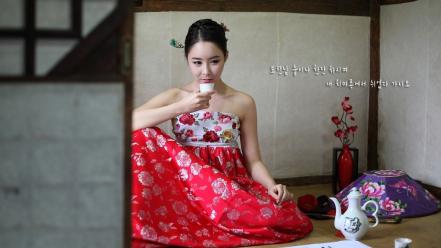 Women models asians korean kim ji min wallpaper