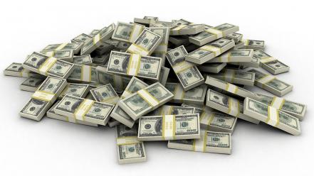 3d view virtual dollar bills money wallpaper