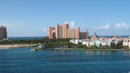 Atlantis bahamas architecture paradise wallpaper
