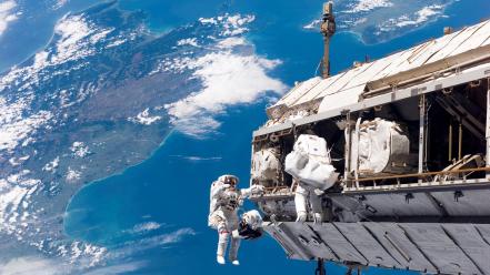 Earth nasa orbit outer space spaceships wallpaper