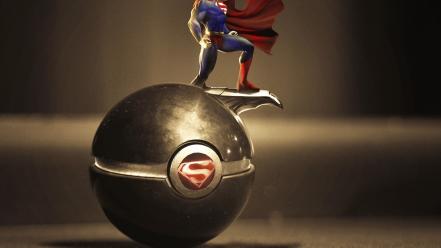 Poke balls superman video games wallpaper