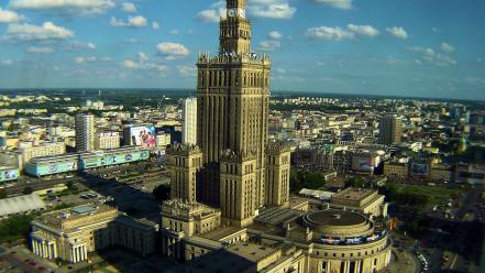 Poland warsaw warszawa cityscapes panorama wallpaper