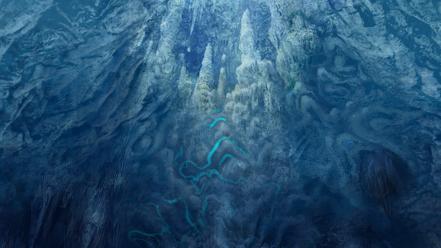 Artwork blue devil fantasy art wallpaper