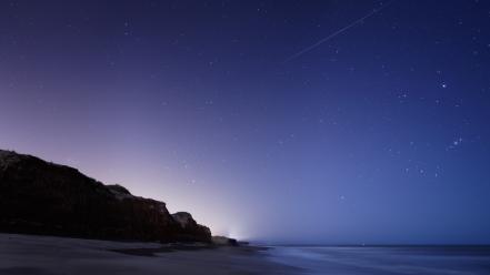 Beaches nature ocean stars wallpaper