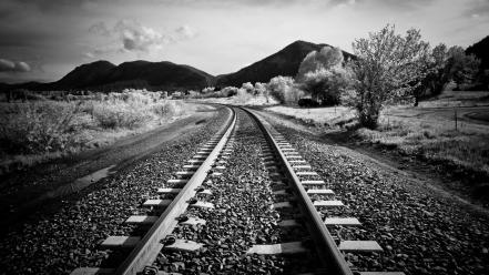 Black and white grayscale landscapes monochrome mountains wallpaper