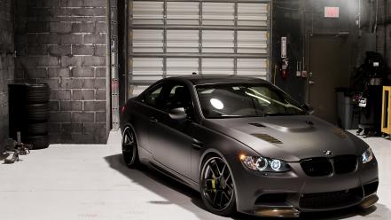 Bmw e92 m3 black cars garages wallpaper