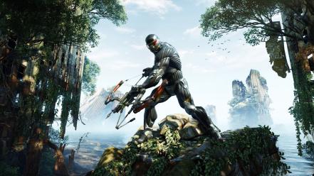 Crysis 3 bow weapon games nanosuit video wallpaper