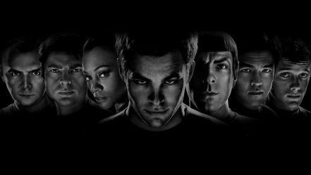 Hollywood star trek usa black and white film wallpaper