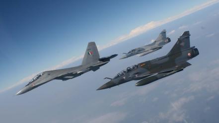Italy pilot fighter jets formation horizon wallpaper