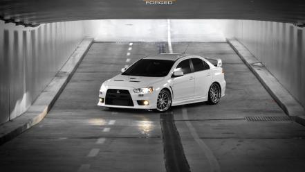 Lancer evolution x black and white cars wallpaper