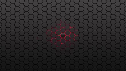 Abstract artwork hexagons honeycomb minimalistic wallpaper