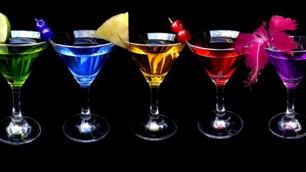 Alcohol cocktail martini multicolor wallpaper