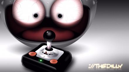 Artwork gamers pad smiley video games wallpaper
