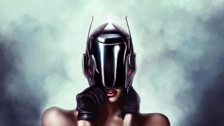 Dan luvisi helmets science fiction wallpaper