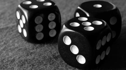 Dice monochrome wallpaper