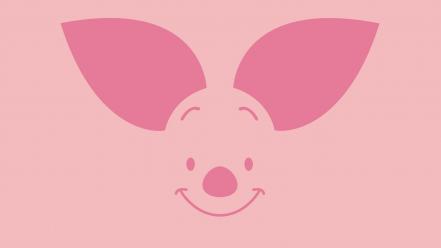 Piglet minimalistic pink simple wallpaper
