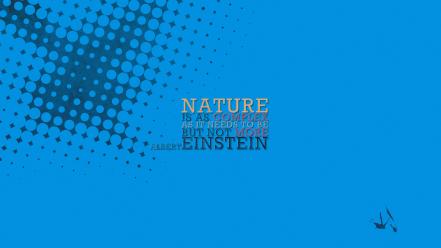Albert einstein blue minimalistic quotes typography wallpaper