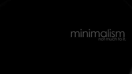 Black background minimalistic text wallpaper