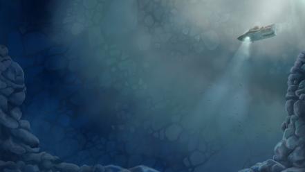 Fedora jules verne nautilus submarine wallpaper